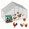 Advwin Large Dome Walk-in Chicken Coop with 6-Hole Nesting Box for Backyard Poultry