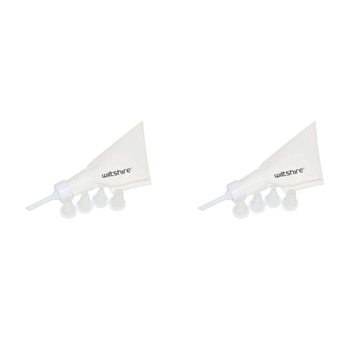 2 x 6pc Wiltshire Plastic/Nylon Reusable Cake & Pastry Decorating Kit