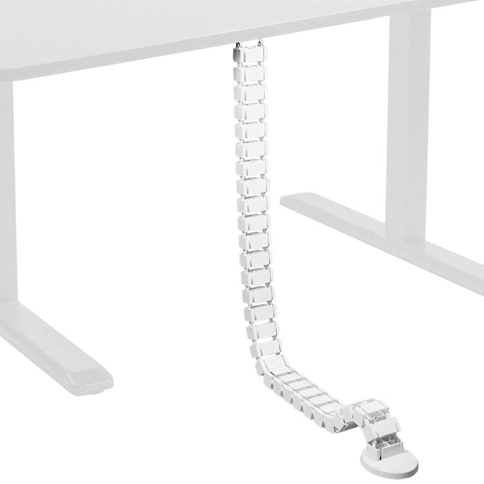Forge Clamp on Quad Entry Cable Management Spine - White