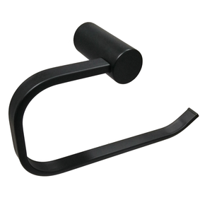 Barelli Ambiente Single Towel Ring - Matte Black