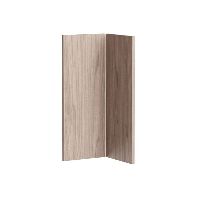 Kaboodle Silver Ash Modern Corner Wall Cabinet Doors - 2 Pack