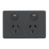 DETA X6 Matt Black Double Power Point