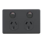 DETA X6 Matt Black Double Power Point