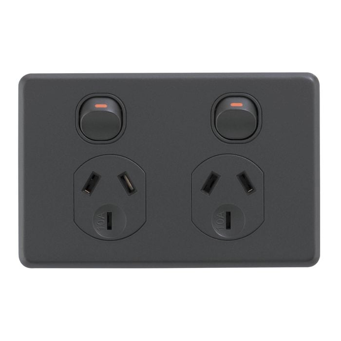 DETA X6 Matt Black Double Power Point