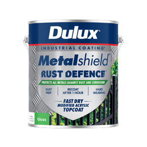 Dulux 4L White Gloss Metalshield Rust Defence