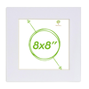 Picture Photo Mount - To Fit Frame Size 8 X 8" For Image Size 6 X 6"