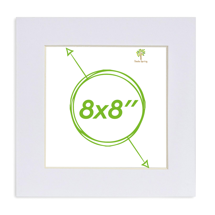 Picture Photo Mount - To Fit Frame Size 8 X 8" For Image Size 6 X 6"