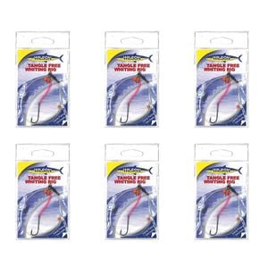 6x Wilson Tangle Free Whiting Rig with Chemical Sharpened Fishing Hook - Size 6