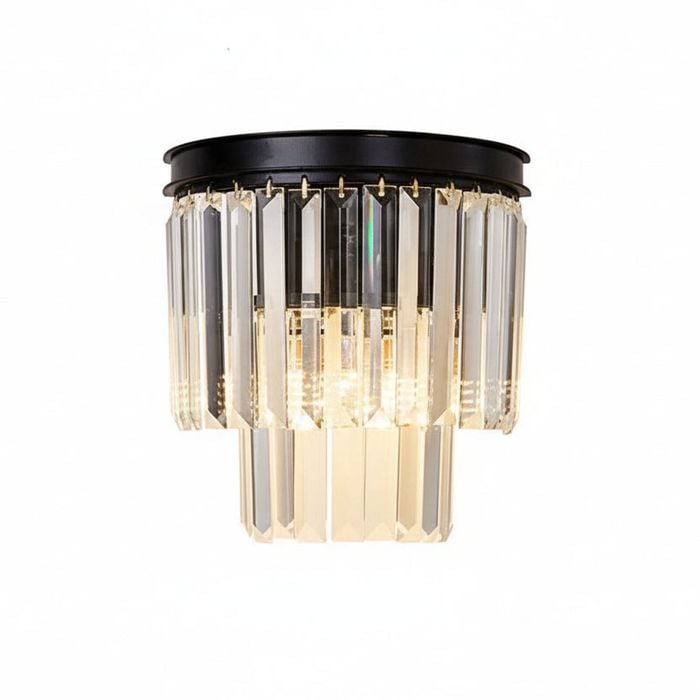 MARF Modern Crystal Wall Light (Black)