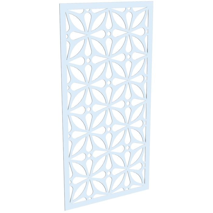 ProtectorAl 300-1200w x 1201-2400h Gloss White/Satin White Morrocco Unframed Composite Deco Panel