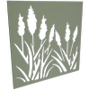ProtectorAl 300-1200 x 300-1200mm Pale Eucalypt Bullrush Unframed Solid Aluminium Decorative Panel