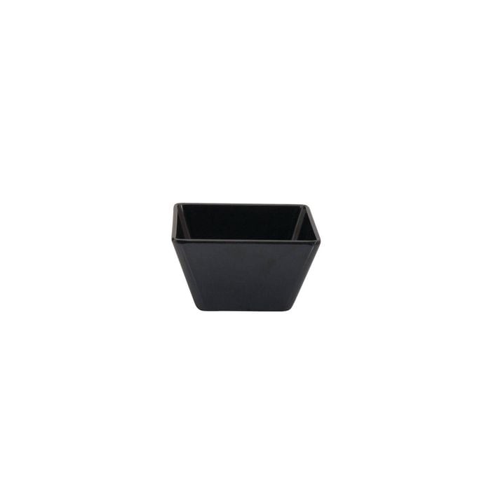 Ryner Square Bowl Black Melamine 130x130x70mm