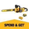 DEWALT 54V 450mm (18") FlexVolt Cordless Chainsaw Kit DCMCS574X1-XE