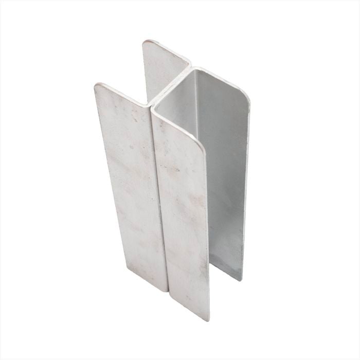 Ridgi 0.9m x 120mm x 60mm Galvanised Steel H Joiner Post Upright Sleeper