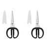 2PK KitchenAid All Purpose Shears Stainless Steel Scissors 21cm - Black