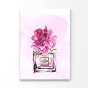 Perfume With Pink Shaded Flower  Print 100% Australian Made 90 x 120cm  (Acrylic)