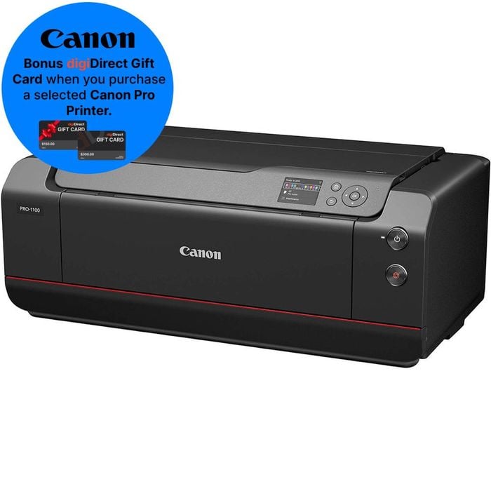 Canon Imageprograf Pro-1100 Professional 17" Wireless Inkjet Photo Printer
