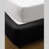 Ramesses Vertical Quilted Valance Black DOUBLE