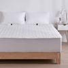 Dreamaker Healthguard Multizone Cotton Cover Quilted Electric Blanket White King Bed | Overheat Protection Heated Topper