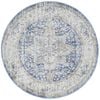 The Rug Connection Estate Hugo Blue 240x240cm - Large Round Transitional Pet Friendly Indoor Rug