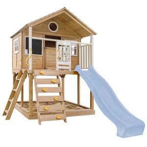 Lifespan Kids Warrigal Cubby House with 2.2m Pastel Blue Slide