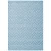 Handmade  Chevron Wool Rug-6428-LT. CYAN-160x230cm