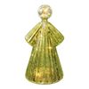 Glass 18.5cm Angel LED Candle Light Tabletop Display Home Room Desk Decor Moss