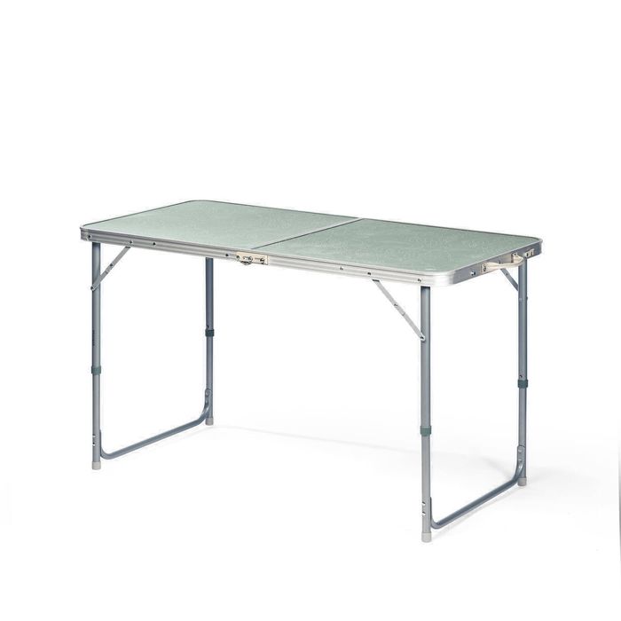 Decathlon - Folding Camping Table - 4 To 6 People - Green - One Size