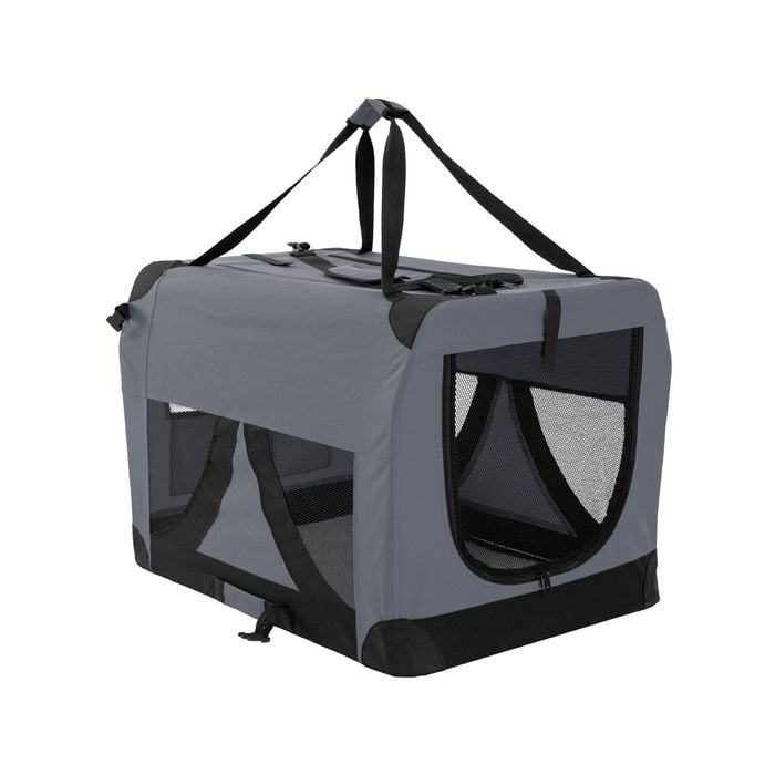 Paw Mate Grey Portable Soft Dog Cage Crate Carrier XXXL