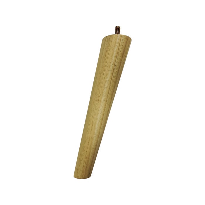 Adoored 53-30x250mm Round Raw Angled Tapered Furniture Leg