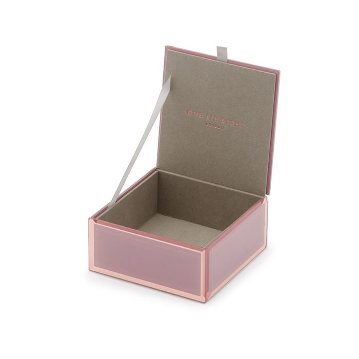 One Six Eight London Sara Dusty Rose Small Jewellery Box