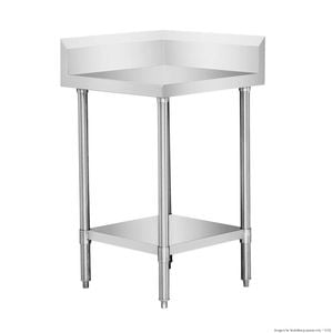 Modular Systems Corner Workbench With 150mm Splashback & Undershelf Wbcb6-0600/a