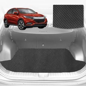 6D Diamond Car Boot Mat for Honda HR-V (RU)2015-2021-Cargo Mat-Black-Outback GT