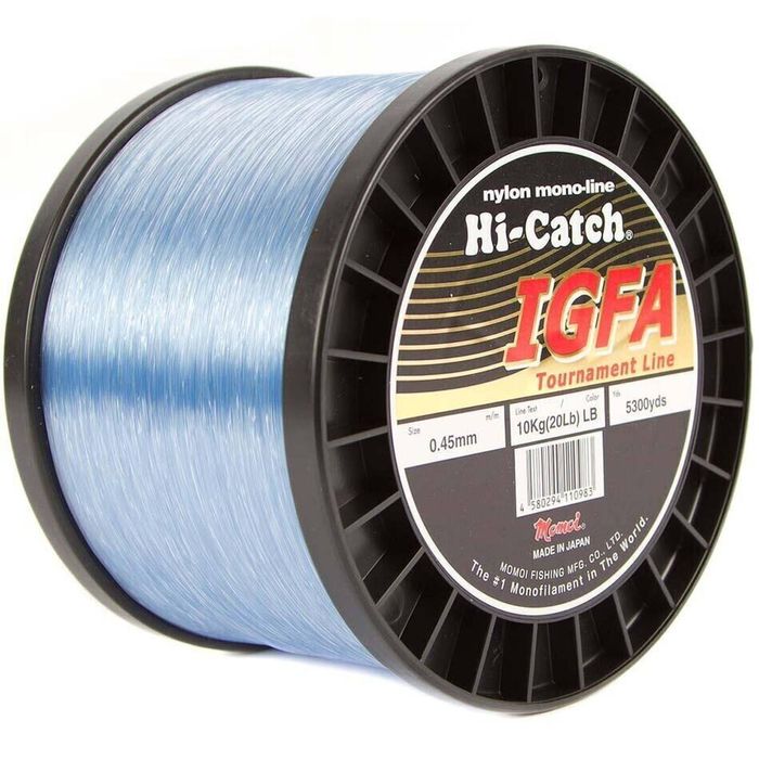 Momoi 1000m HiCatch IGFA Light Blue Monofilament Fishing Line 15kg