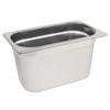 Vogue Gastronorm Tray Stainless Steel 1/4 Gn 150mm Deep 4l Commercial Kitchen Storage