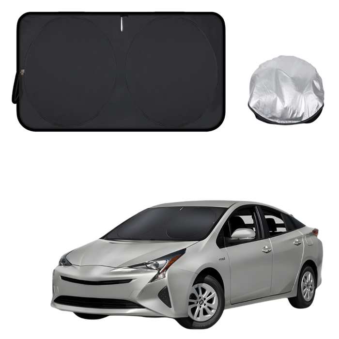 Front Windscreen Sun Shade for Toyota Prius 2016 - Current (XW50) - Standard 150 x 85 cm - Black