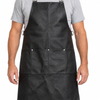 BUFFALO LEATHER APRON Cooking Chef Kitchen Waterproof Durable Quality - Black