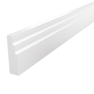 66 x 18mm 5.4m White Primed FJ Step Pine Moulding