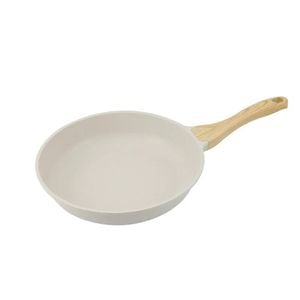 NNEOBA 28cm Non-Stick Ceramic Wok Pan Stainless Steel Cookware White