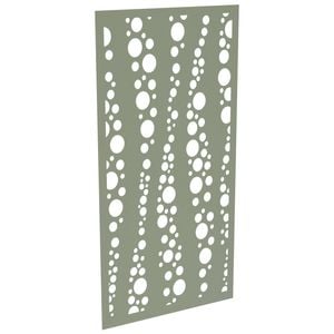 ProtectorAl 300-1200w x 1201-2400h Pale Eucalypt Bubbles Unframed Solid Aluminium Decorative Panel