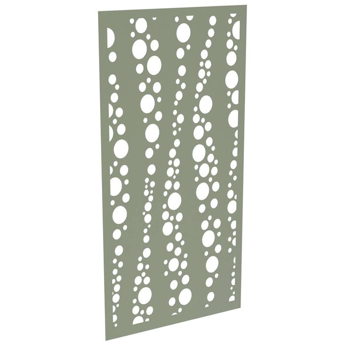 ProtectorAl 300-1200w x 1201-2400h Pale Eucalypt Bubbles Unframed Solid Aluminium Decorative Panel