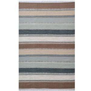Handwoven Woollen Durrie Rug - Clay 6254 - Peach Multi - 190x280cm