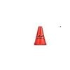 Nivia Plastic Marking Cones, Football Cones, Red, 6-inch Size