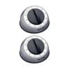 2pk Taylor Pro Wind Up Dial Classic 60 Minute Kitchen Timer Stainless Steel