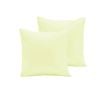 Bloomington Pair of Polyester Cotton European Pillowcases 65 x 65 cm Ivory