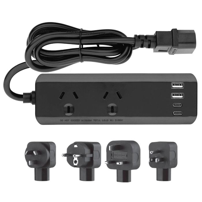 Arlec Powerboard With PD30W USB C Charging Ports Travel Adaptor Kit