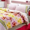 Bloomington 225TC Polyester Cotton Floating Frangipani Soft Pink Quilt Cover Set King 245 x 210 cm