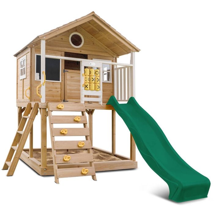 Lifespan Kids Warrigal Cubby House with 2.2m Green Slide