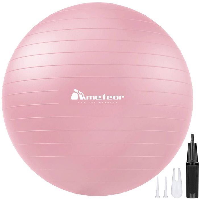 METEOR Pink 65-75cm Yoga Ball with Pump
