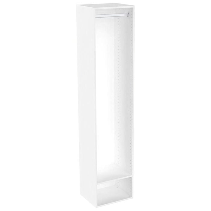 Lugna 2048 x 450 x 380mm White Single Hangrail Storage Cabinet